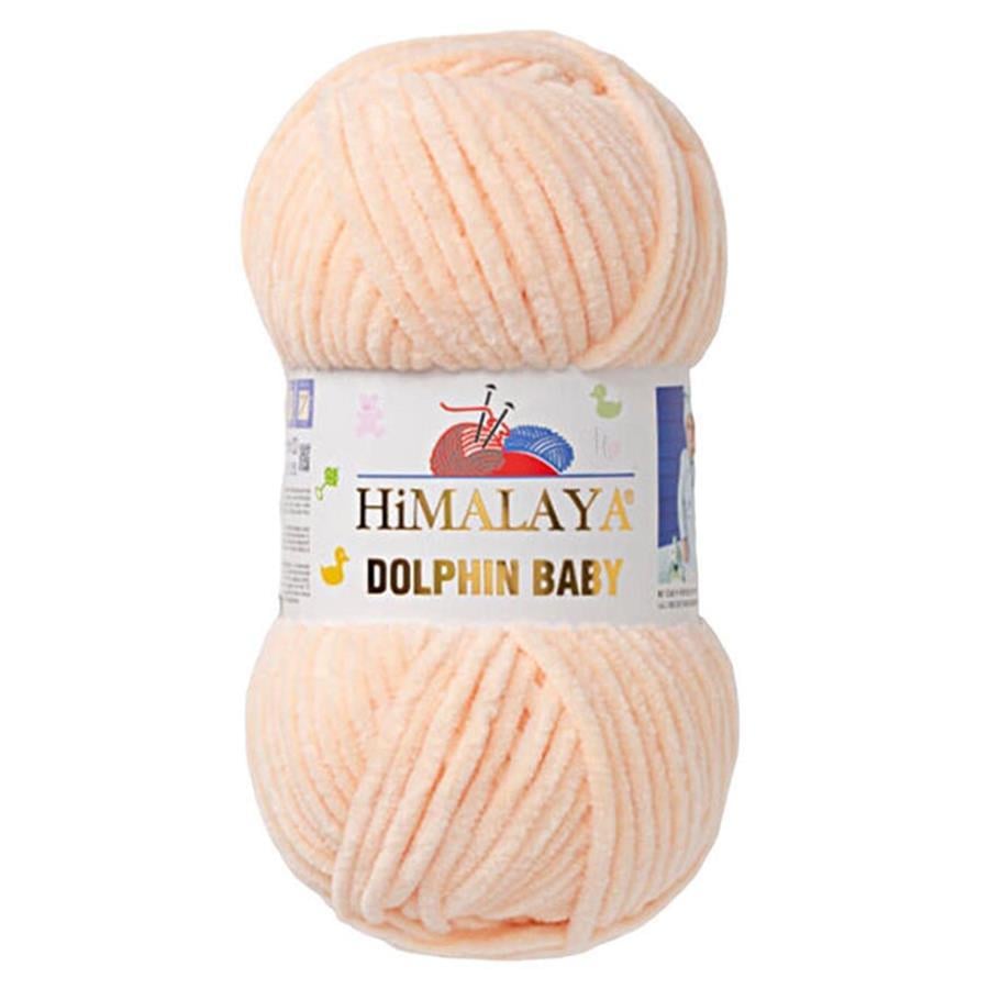 Himalaya Dolphin Baby Chenille Yarn 100g 80333 – Super Soft Velvet Chenille Yarn for Baby Knitting, Amigurumi, Crochet & Plush Projects