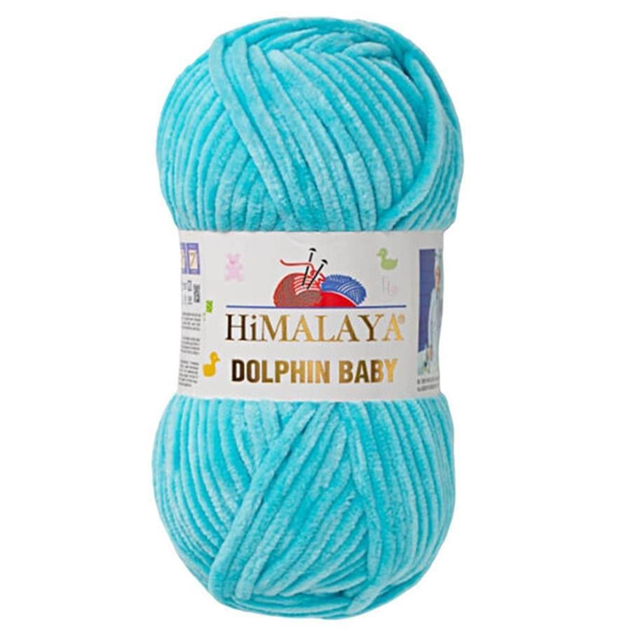 Himalaya Dolphin Baby Chenille Yarn 100g 80335 – Super Soft Velvet Chenille Yarn for Baby Knitting, Amigurumi, Crochet & Plush Projects