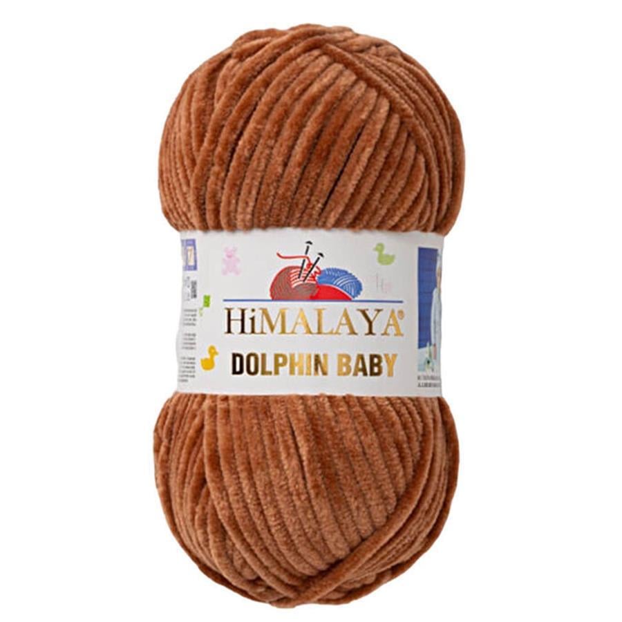 Himalaya Dolphin Baby Chenille Yarn 100g 80337 – Super Soft Velvet Chenille Yarn for Baby Knitting, Amigurumi, Crochet & Plush Projects