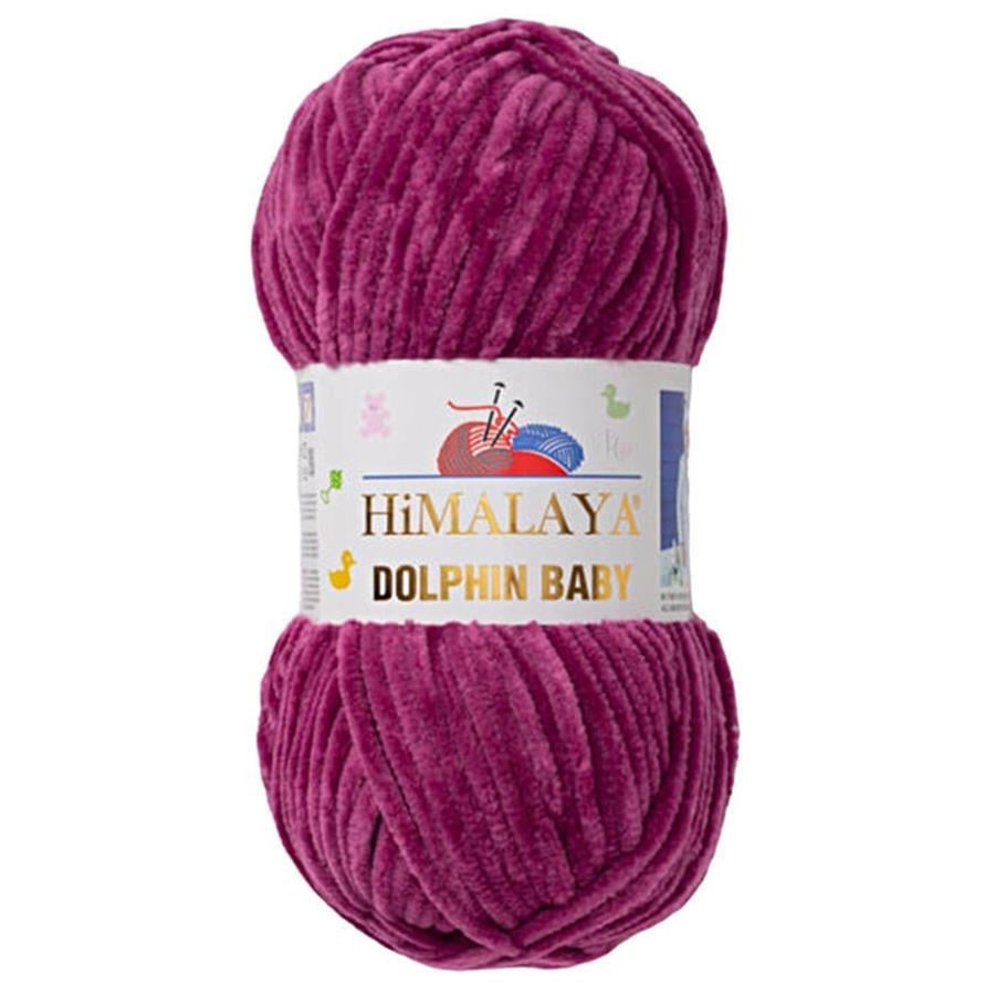 Himalaya Dolphin Baby Chenille Yarn 100g 80338 – Super Soft Velvet Chenille Yarn for Baby Knitting, Amigurumi, Crochet & Plush Projects