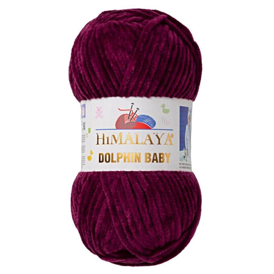 Himalaya Dolphin Baby Chenille Yarn 100g 80339 – Super Soft Velvet Chenille Yarn for Baby Knitting, Amigurumi, Crochet & Plush Projects