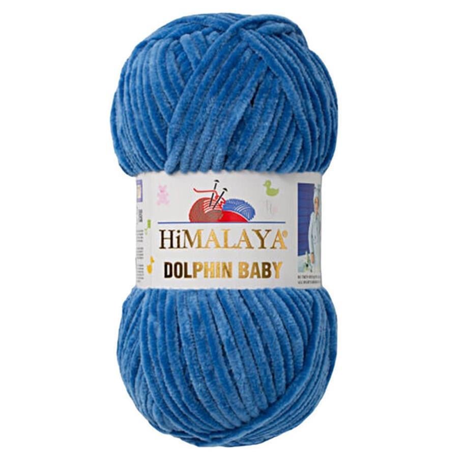 Himalaya Dolphin Baby Chenille Yarn 100g 80341 – Super Soft Velvet Chenille Yarn for Baby Knitting, Amigurumi, Crochet & Plush Projects