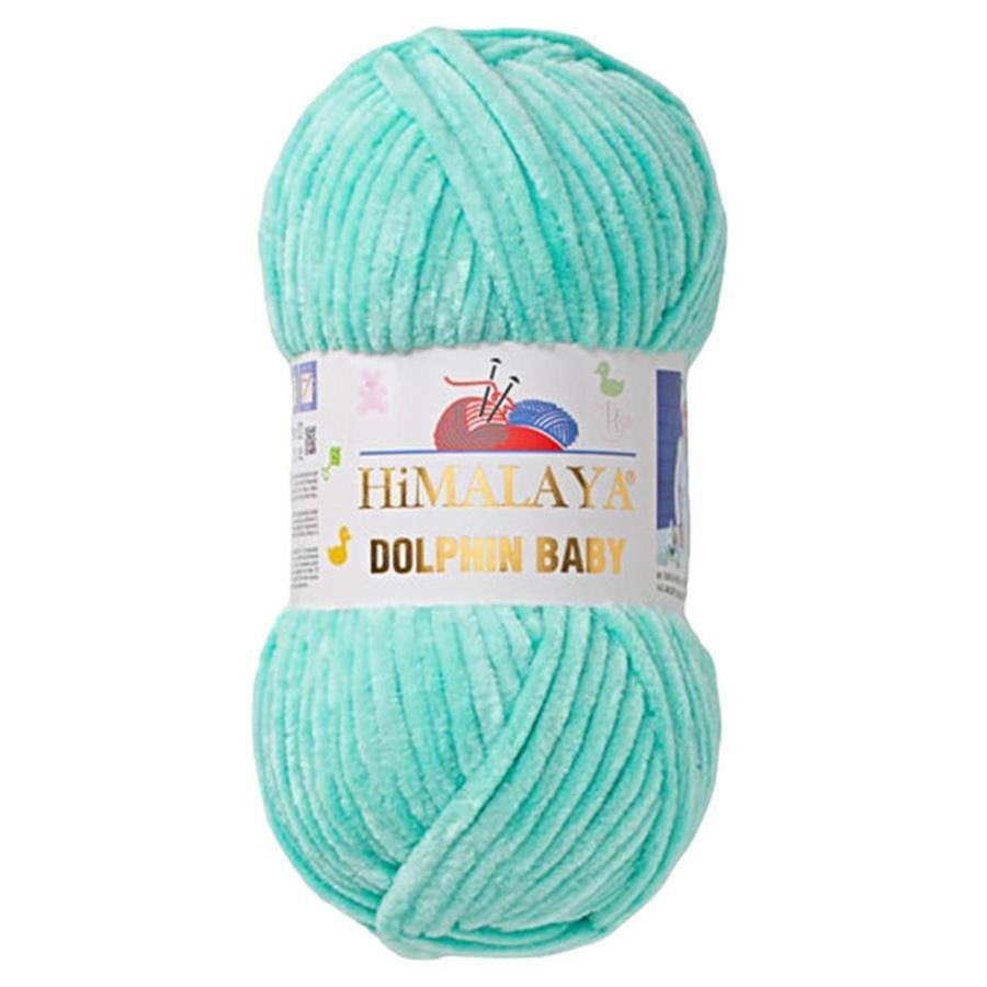 Himalaya Dolphin Baby Chenille Yarn 100g 80345 – Super Soft Velvet Chenille Yarn for Baby Knitting, Amigurumi, Crochet & Plush Projects