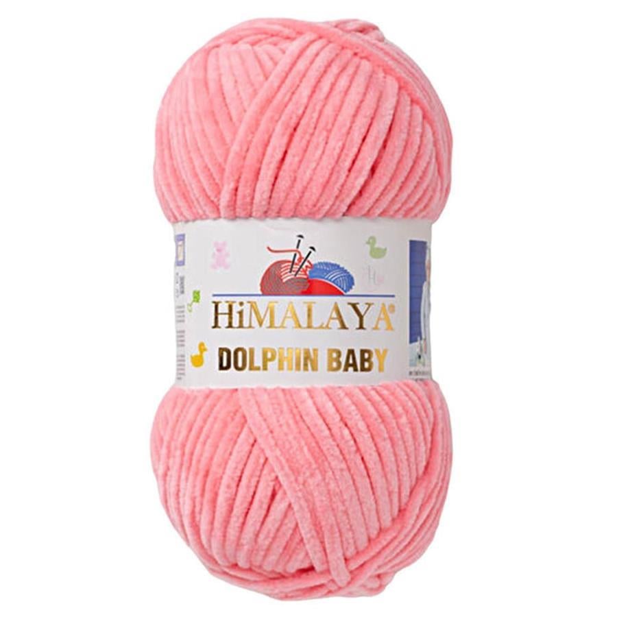 Himalaya Dolphin Baby Chenille Yarn 100g 80346 – Super Soft Velvet Chenille Yarn for Baby Knitting, Amigurumi, Crochet & Plush Projects