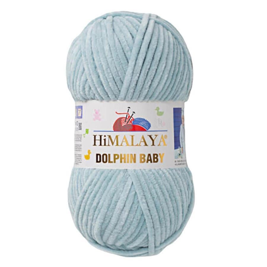Himalaya Dolphin Baby Chenille Yarn 100g 80347 – Super Soft Velvet Chenille Yarn for Baby Knitting, Amigurumi, Crochet & Plush Projects