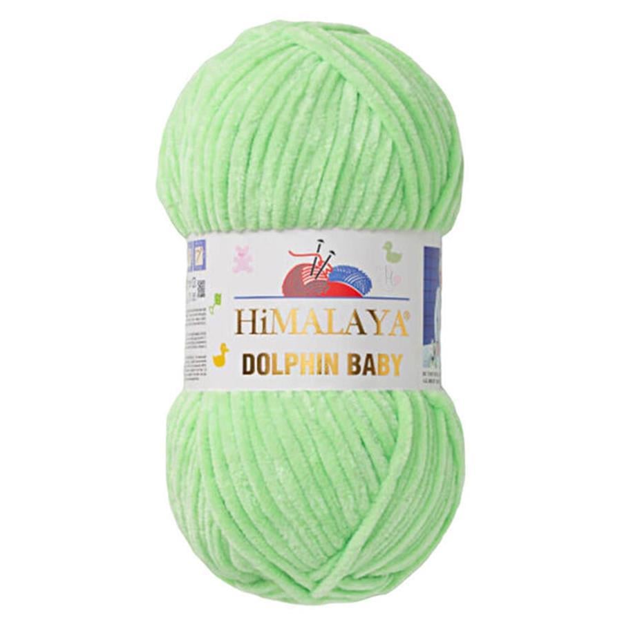 Himalaya Dolphin Baby Chenille Yarn 100g 80350 – Super Soft Velvet Chenille Yarn for Baby Knitting, Amigurumi, Crochet & Plush Projects