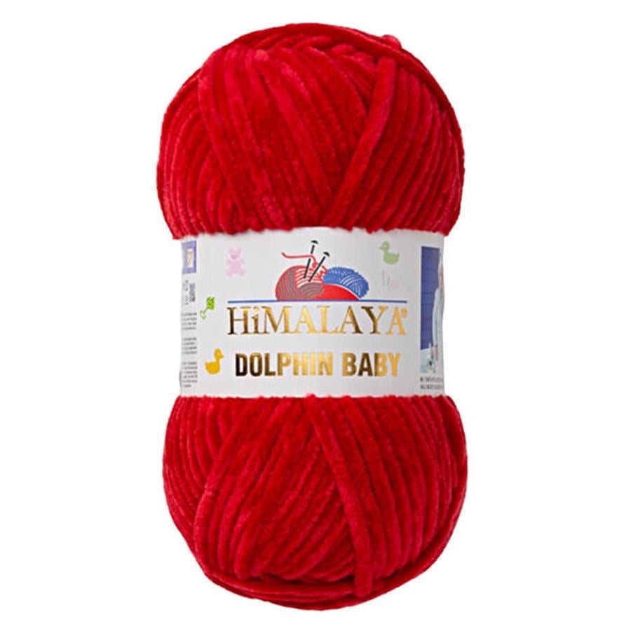 Himalaya Dolphin Baby Chenille Yarn 100g 80352 – Super Soft Velvet Chenille Yarn for Baby Knitting, Amigurumi, Crochet & Plush Projects