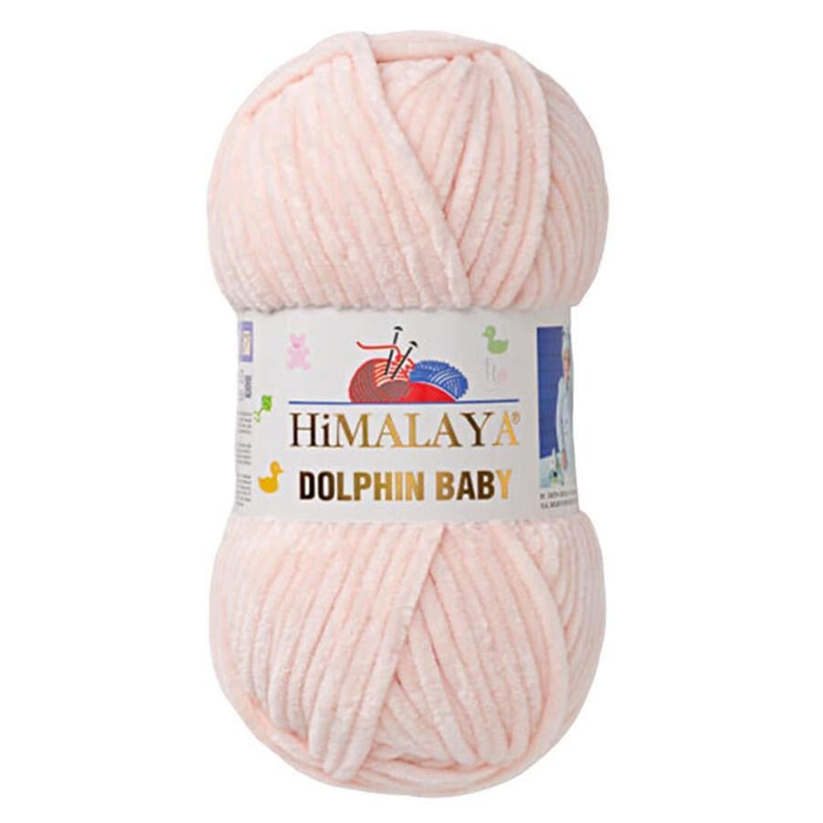 Himalaya Dolphin Baby Chenille Yarn 100g 80353 – Super Soft Velvet Chenille Yarn for Baby Knitting, Amigurumi, Crochet & Plush Projects