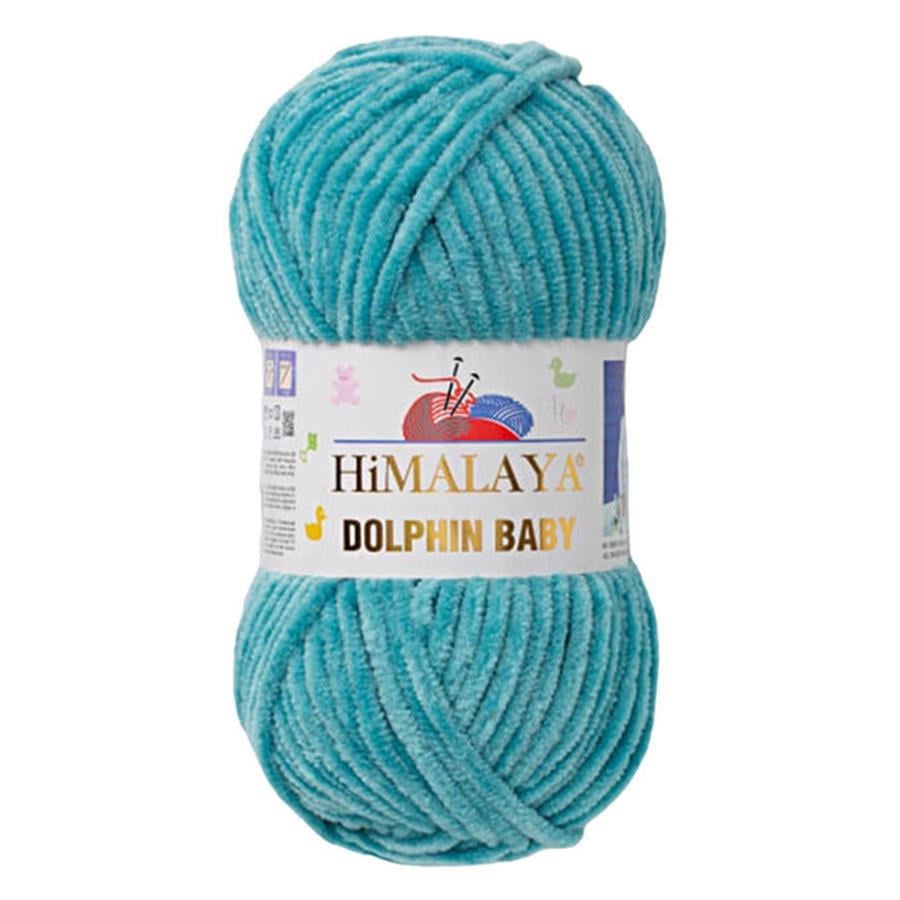 Himalaya Dolphin Baby Chenille Yarn 100g 80354 – Super Soft Velvet Chenille Yarn for Baby Knitting, Amigurumi, Crochet & Plush Projects