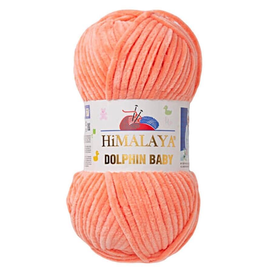 Himalaya Dolphin Baby Chenille Yarn 100g 80355 – Super Soft Velvet Chenille Yarn for Baby Knitting, Amigurumi, Crochet & Plush Projects