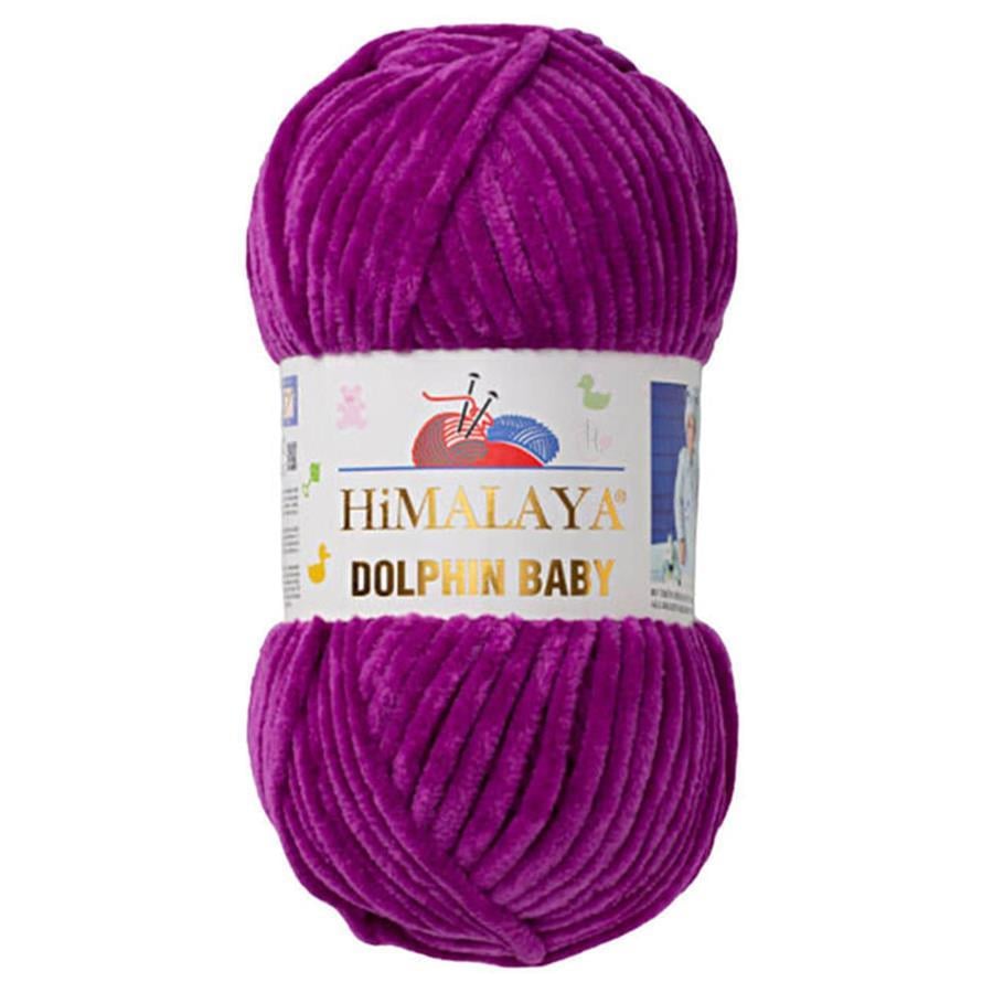 Himalaya Dolphin Baby Chenille Yarn 100g 80358 – Super Soft Velvet Chenille Yarn for Baby Knitting, Amigurumi, Crochet & Plush Projects