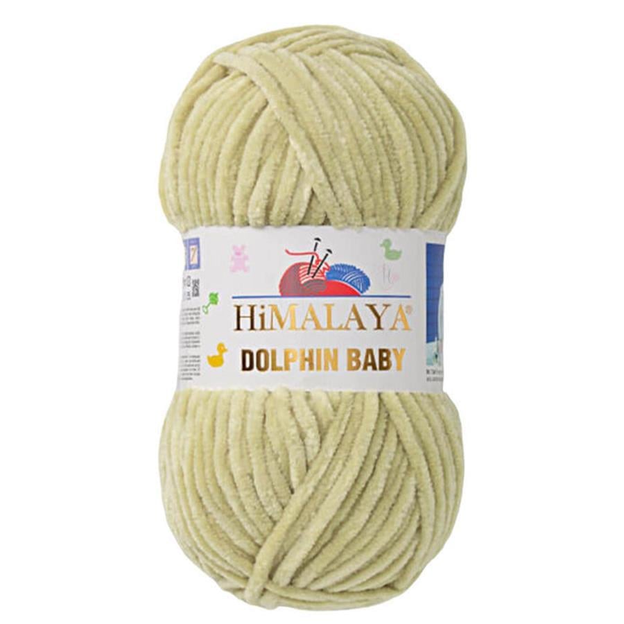 Himalaya Dolphin Baby Chenille Yarn 100g 80359 – Super Soft Velvet Chenille Yarn for Baby Knitting, Amigurumi, Crochet & Plush Projects