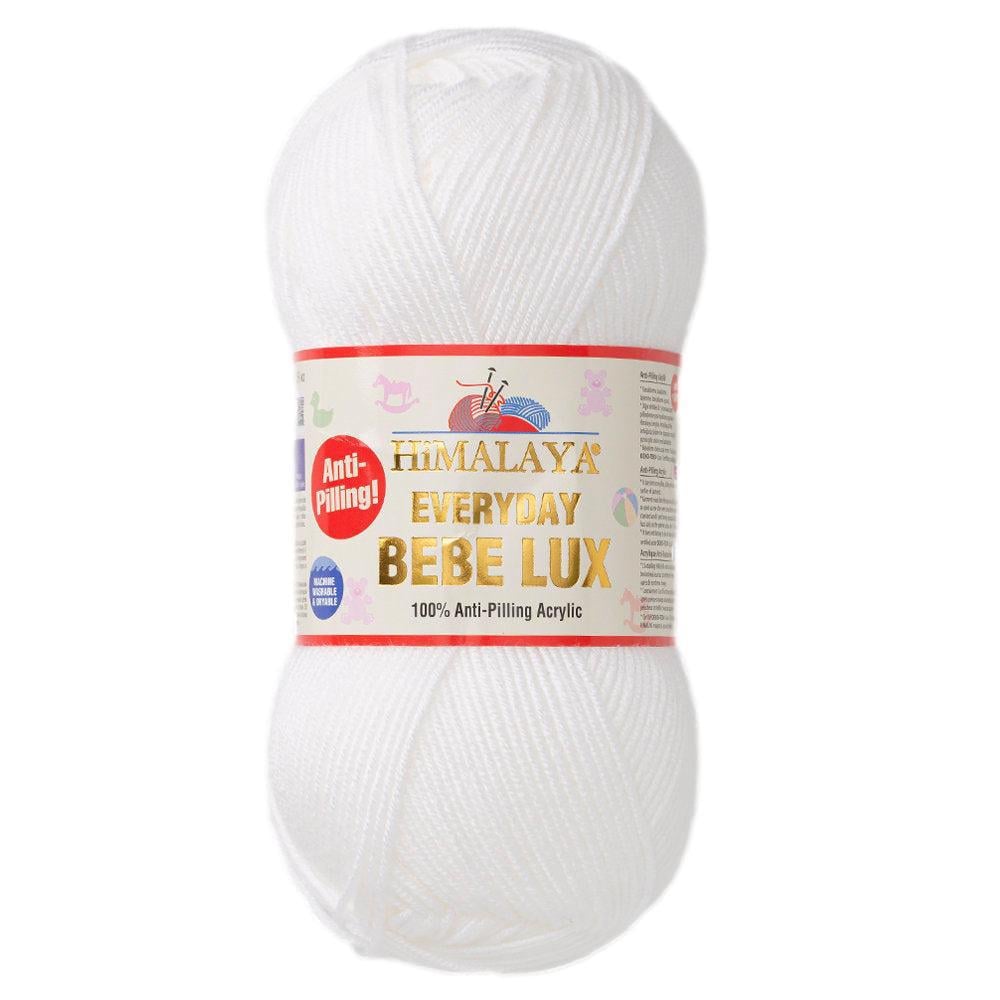 Himalaya Everyday Bebe Lux Yarn 100g 70401 – Soft Anti-Pilling Baby Yarn for Knitting & Crochet