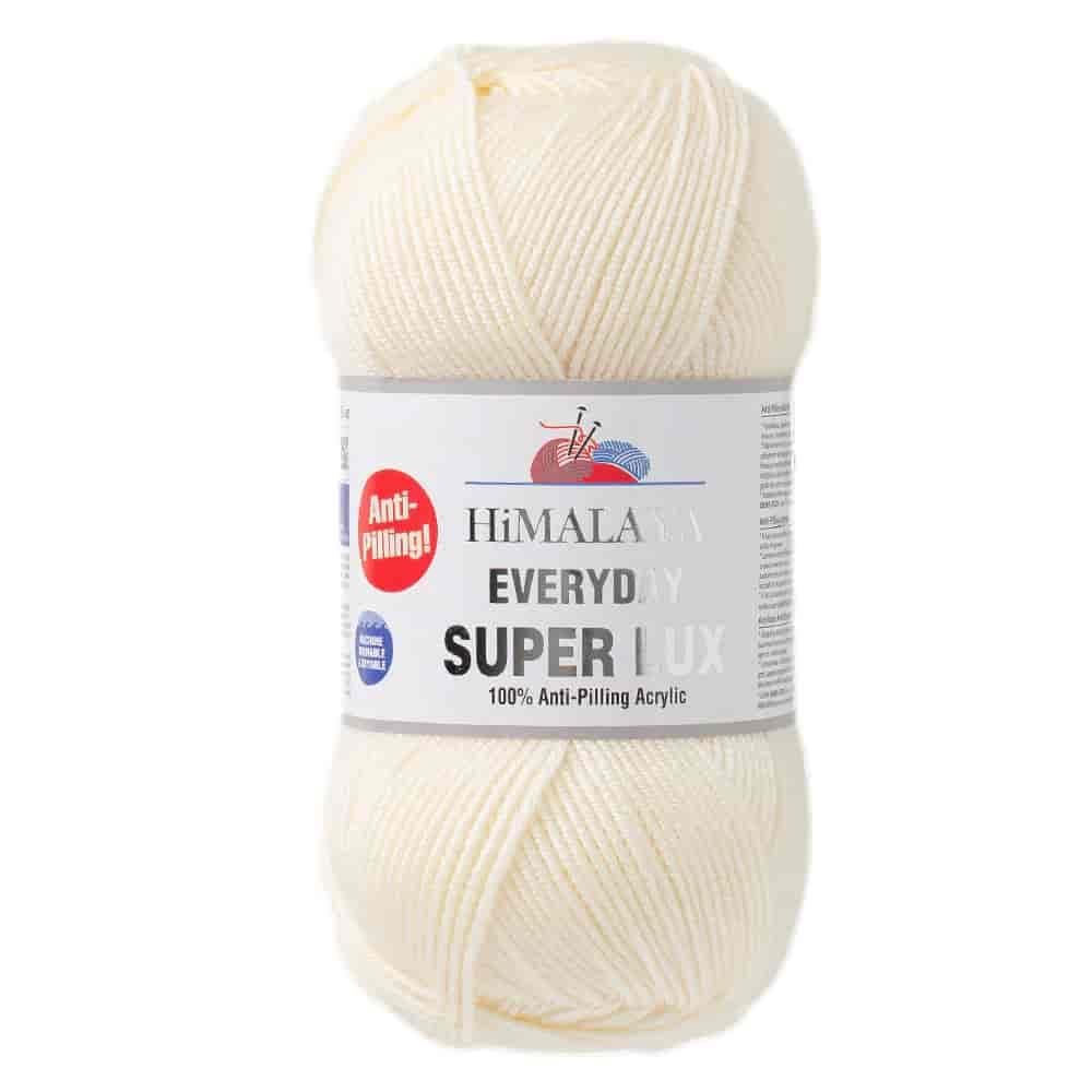 Himalaya Everyday Super Lux Yarn 100g 73402 – Soft Anti-Pilling Acrylic Yarn for Knitting & Crochet