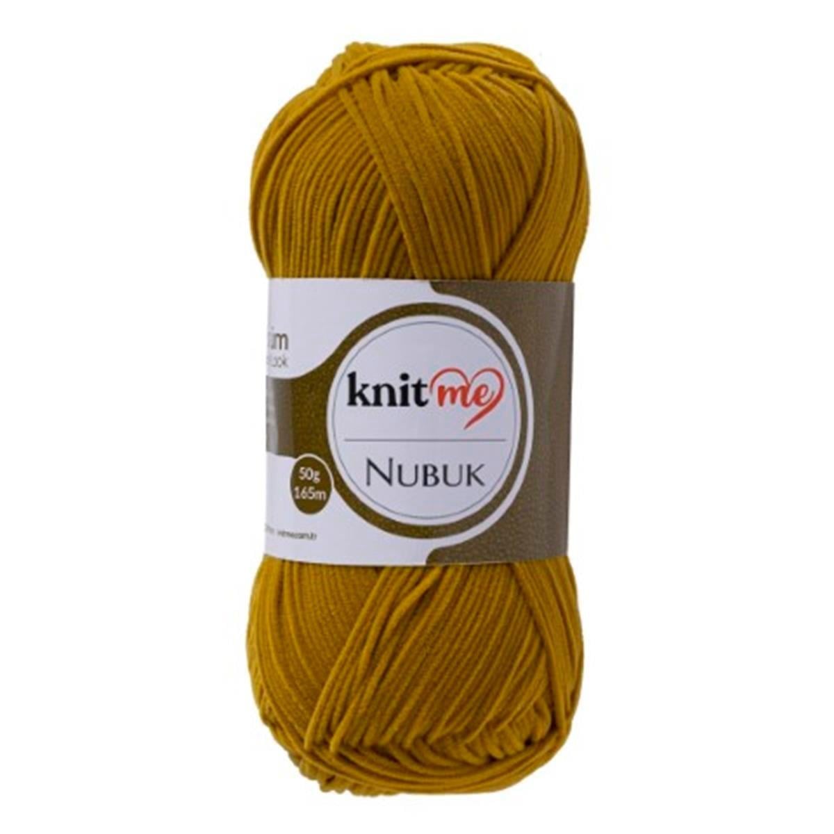 Knitme Nubuk Yarn 50g 1114 – Faux Leather Effect Polyester Yarn for Bags, Accessories & Crochet Projects