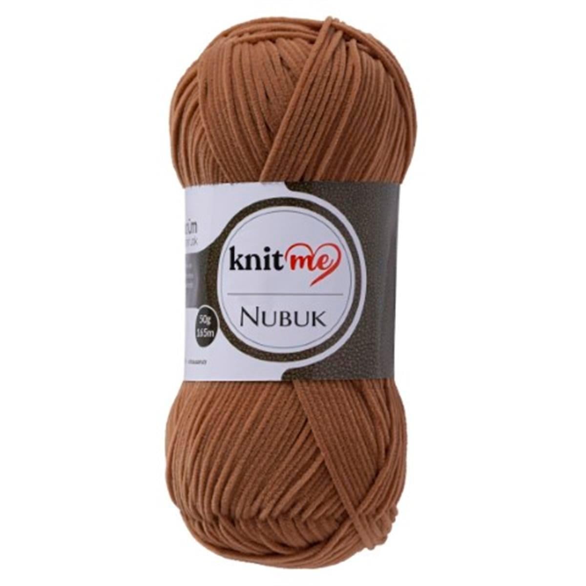 Knitme Nubuk Yarn 50g 3423 – Faux Leather Effect Polyester Yarn for Bags, Accessories & Crochet Projects