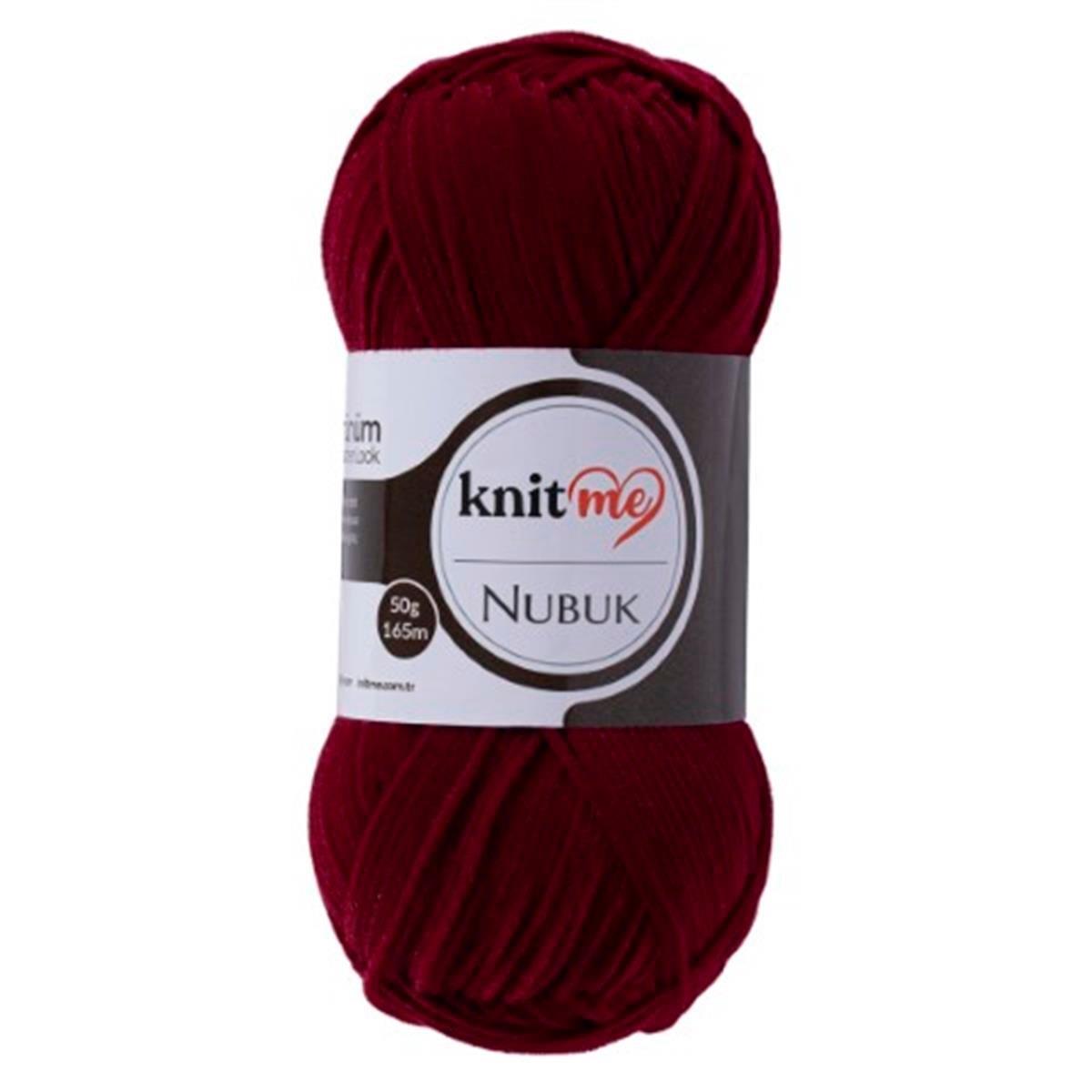 Knitme Nubuk Yarn 50g 427 – Faux Leather Effect Polyester Yarn for Bags, Accessories & Crochet Projects