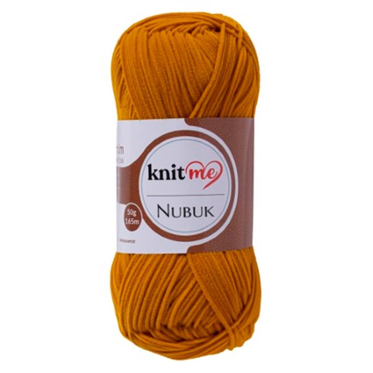 Knitme Nubuk Yarn 50g 6379 – Faux Leather Effect Polyester Yarn for Bags, Accessories & Crochet Projects