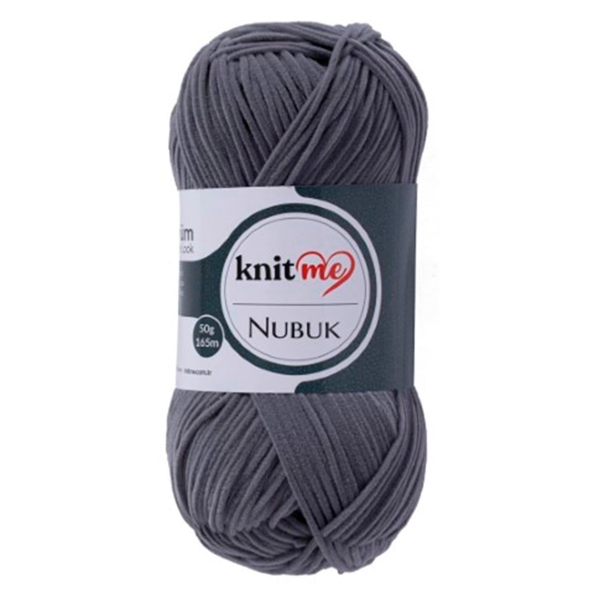Knitme Nubuk Yarn 50g 733 – Faux Leather Effect Polyester Yarn for Bags, Accessories & Crochet Projects