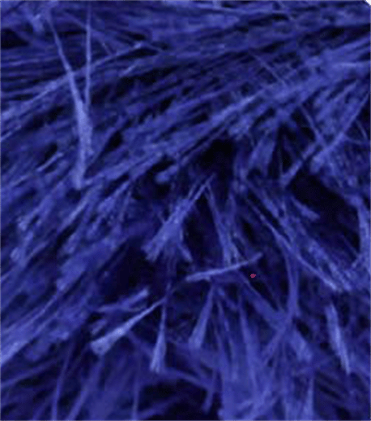 Knittingbird Eyelash Fuzzy Fluffy Yarn 100g Sax Blue – Soft Faux Fur Novelty Yarn for Amigurumi, Knitting & Crochet
