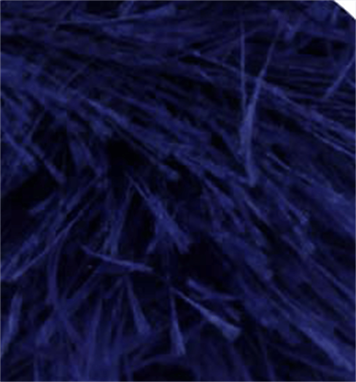 Knittingbird Eyelash Fuzzy Fluffy Yarn 100g Navy Blue – Soft Faux Fur Novelty Yarn for Amigurumi, Knitting & Crochet