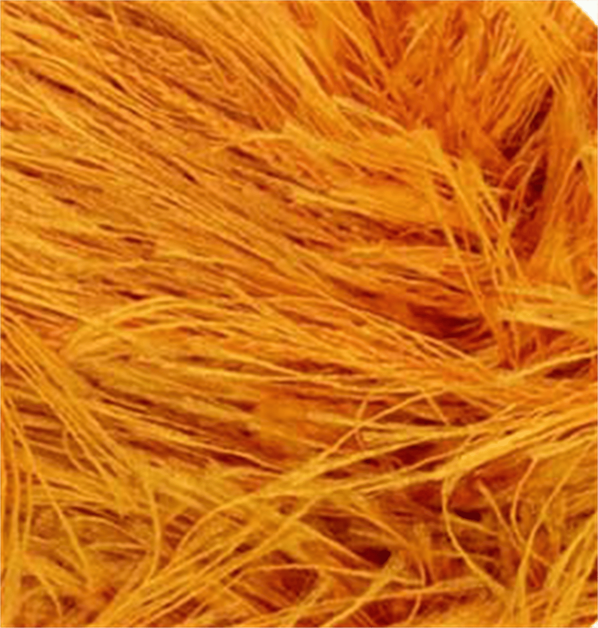 Knittingbird Eyelash Fuzzy Fluffy Yarn 100g Orange – Soft Faux Fur Novelty Yarn for Amigurumi, Knitting & Crochet