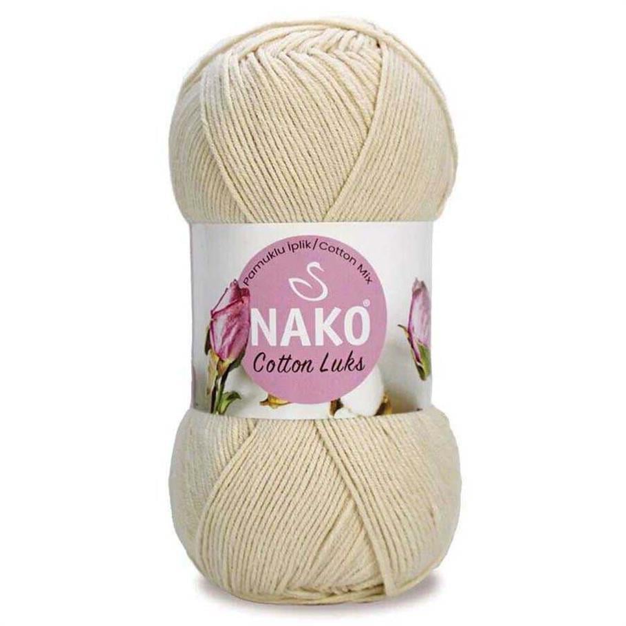 Nako Cotton Luks Yarn 100g 97543 – Soft Cotton Yarn for Knitting, Crochet & Summer Projects