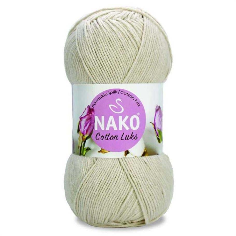 Nako Cotton Luks Yarn 100g 97544 – Soft Cotton Yarn for Knitting, Crochet & Summer Projects