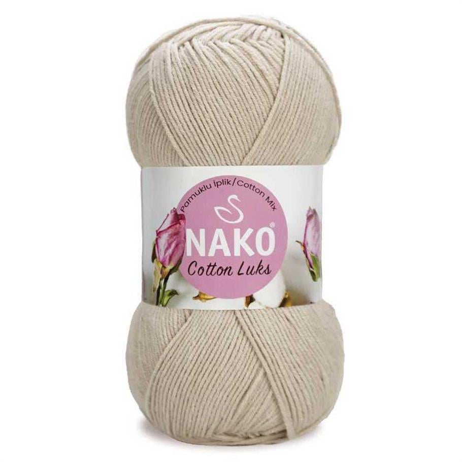 Nako Cotton Luks Yarn 100g 97546 – Soft Cotton Yarn for Knitting, Crochet & Summer Projects