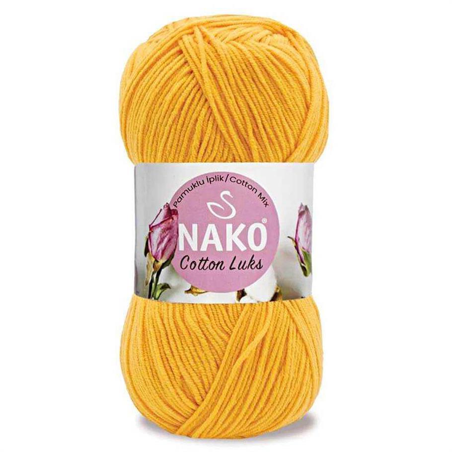 Nako Cotton Luks Yarn 100g 97553 – Soft Cotton Yarn for Knitting, Crochet & Summer Projects