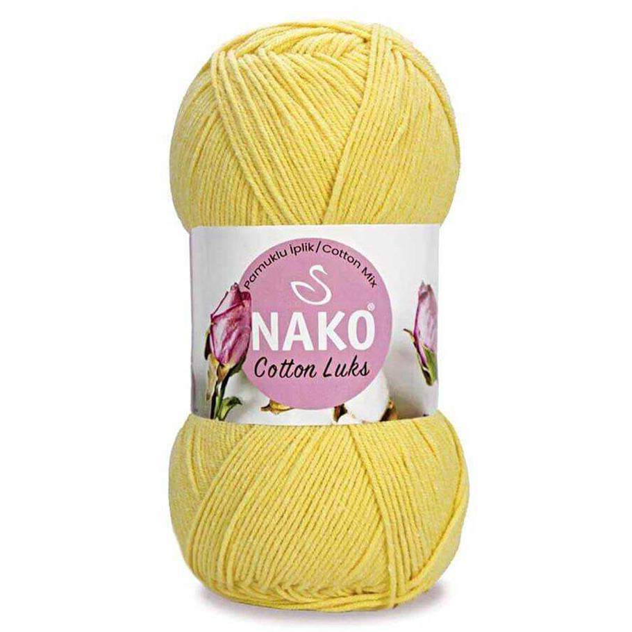 Nako Cotton Luks Yarn 100g 97554 – Soft Cotton Yarn for Knitting, Crochet & Summer Projects