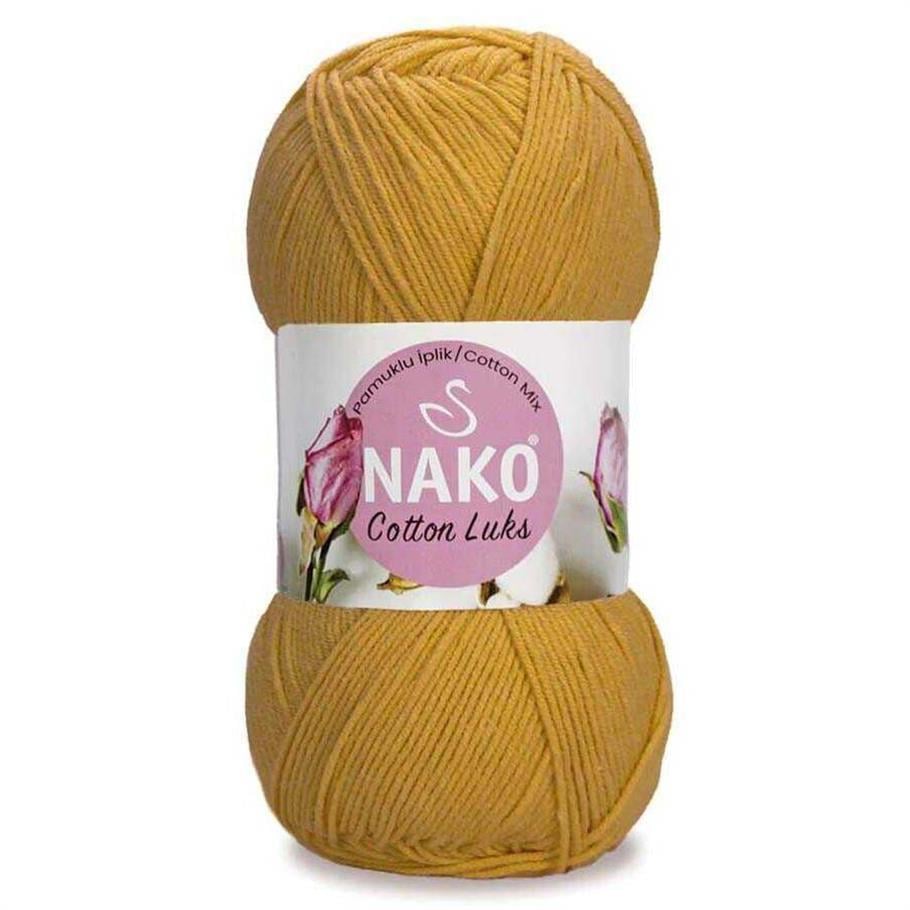Nako Cotton Luks Yarn 100g 97555 – Soft Cotton Yarn for Knitting, Crochet & Summer Projects