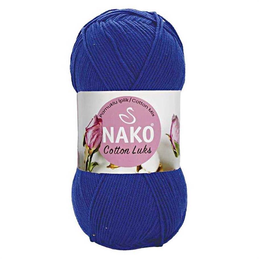 Nako Cotton Luks Yarn 100g 97561 – Soft Cotton Yarn for Knitting, Crochet & Summer Projects