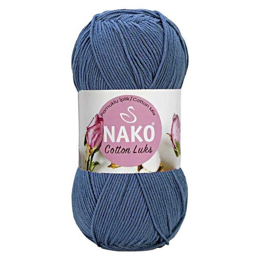 Nako Cotton Luks Yarn 100g 97563 – Soft Cotton Yarn for Knitting, Crochet & Summer Projects