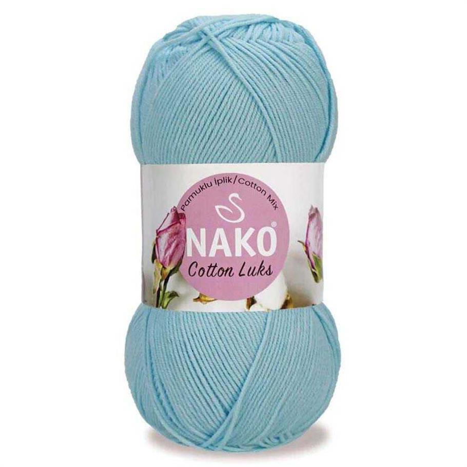 Nako Cotton Luks Yarn 100g 97564 – Soft Cotton Yarn for Knitting, Crochet & Summer Projects