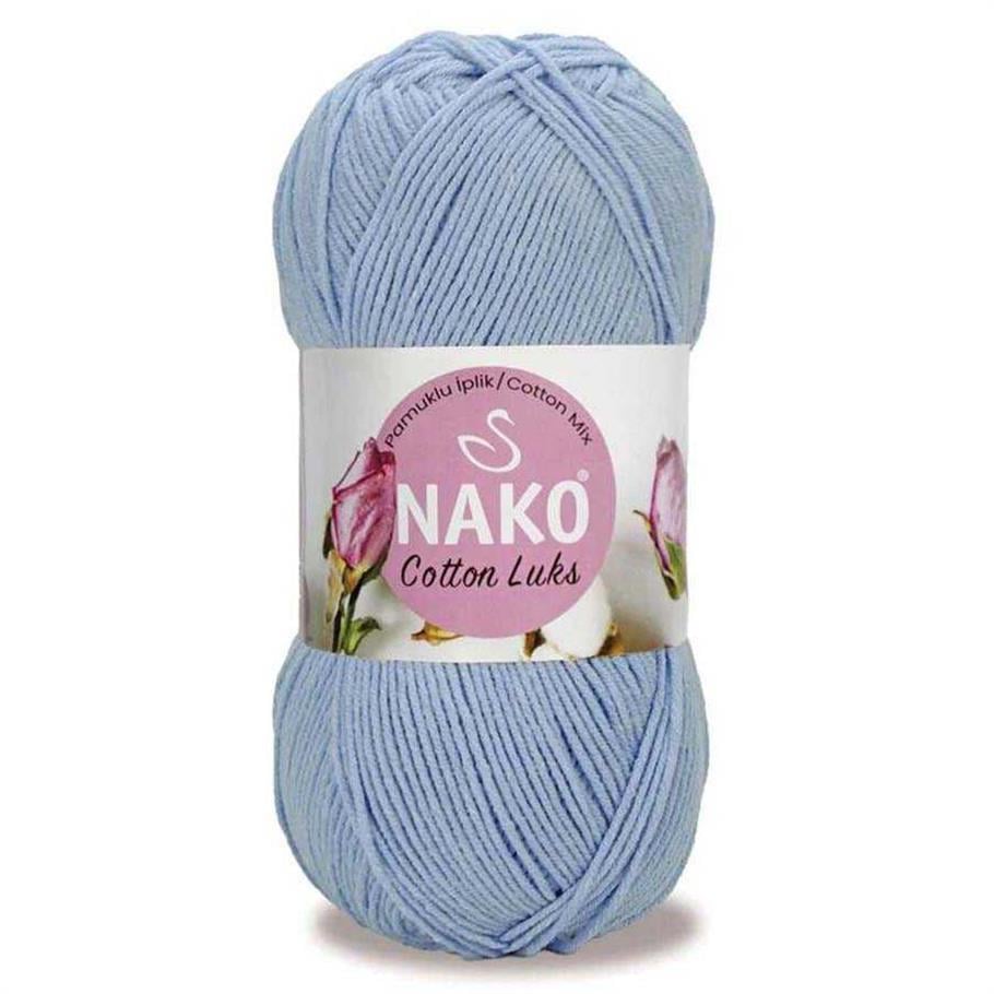 Nako Cotton Luks Yarn 100g 97565 – Soft Cotton Yarn for Knitting, Crochet & Summer Projects