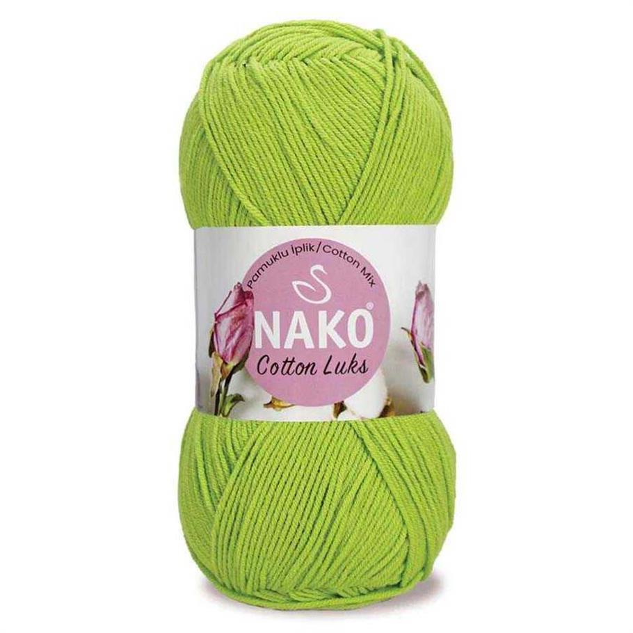 Nako Cotton Luks Yarn 100g 97567 – Soft Cotton Yarn for Knitting, Crochet & Summer Projects