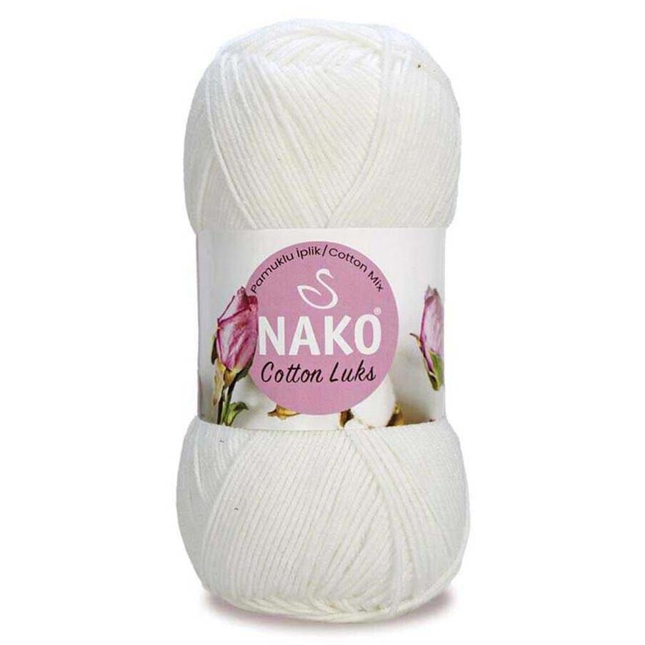Nako Cotton Luks Yarn 100g 97569 – Soft Cotton Yarn for Knitting, Crochet & Summer Projects