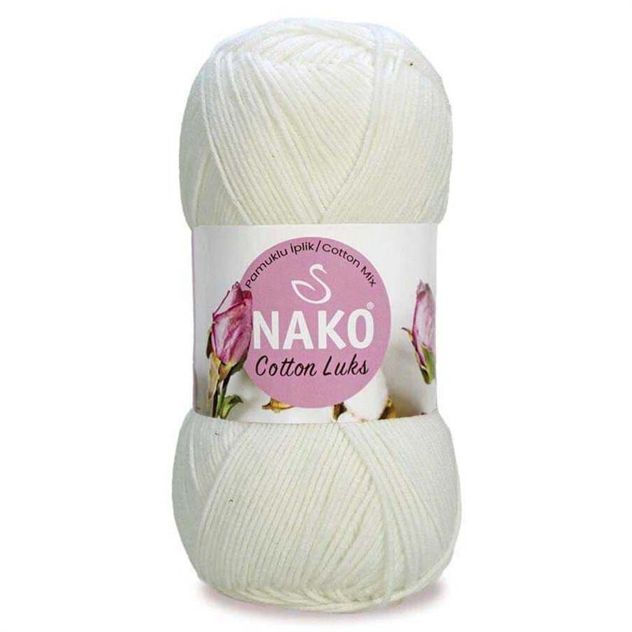 Nako Cotton Luks Yarn 100g 97570 – Soft Cotton Yarn for Knitting, Crochet & Summer Projects