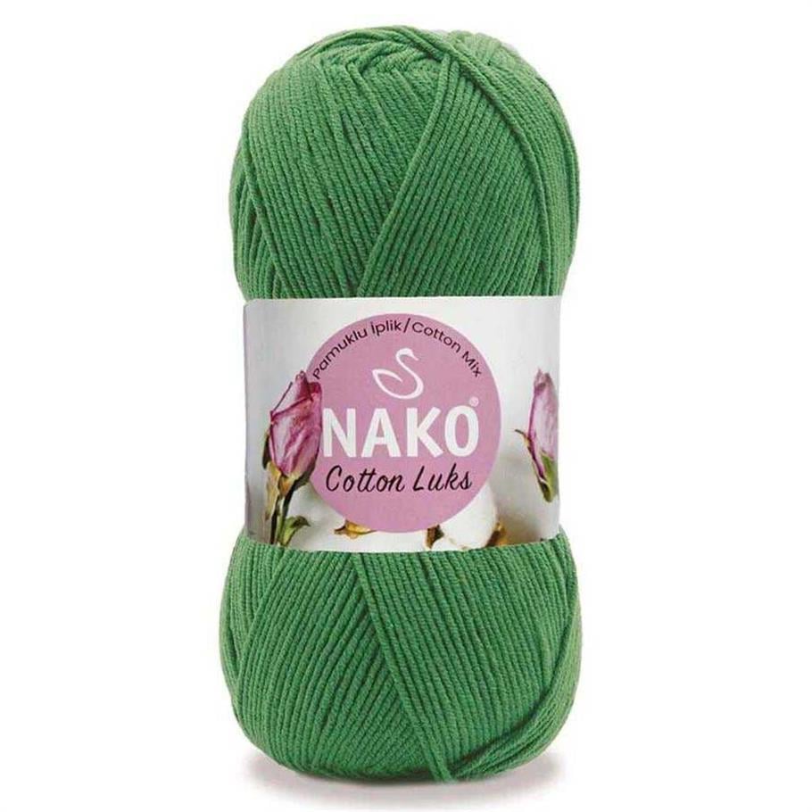 Nako Cotton Luks Yarn 100g 97576 – Soft Cotton Yarn for Knitting, Crochet & Summer Projects