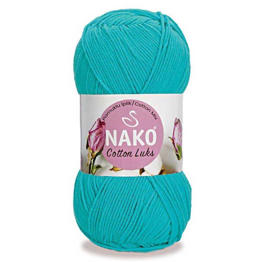 Nako Cotton Luks Yarn 100g 97577 – Soft Cotton Yarn for Knitting, Crochet & Summer Projects