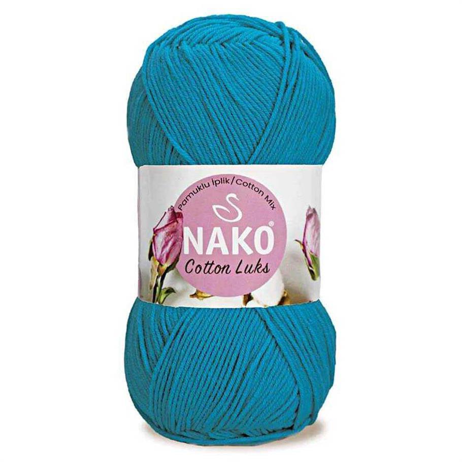 Nako Cotton Luks Yarn 100g 97581 – Soft Cotton Yarn for Knitting, Crochet & Summer Projects