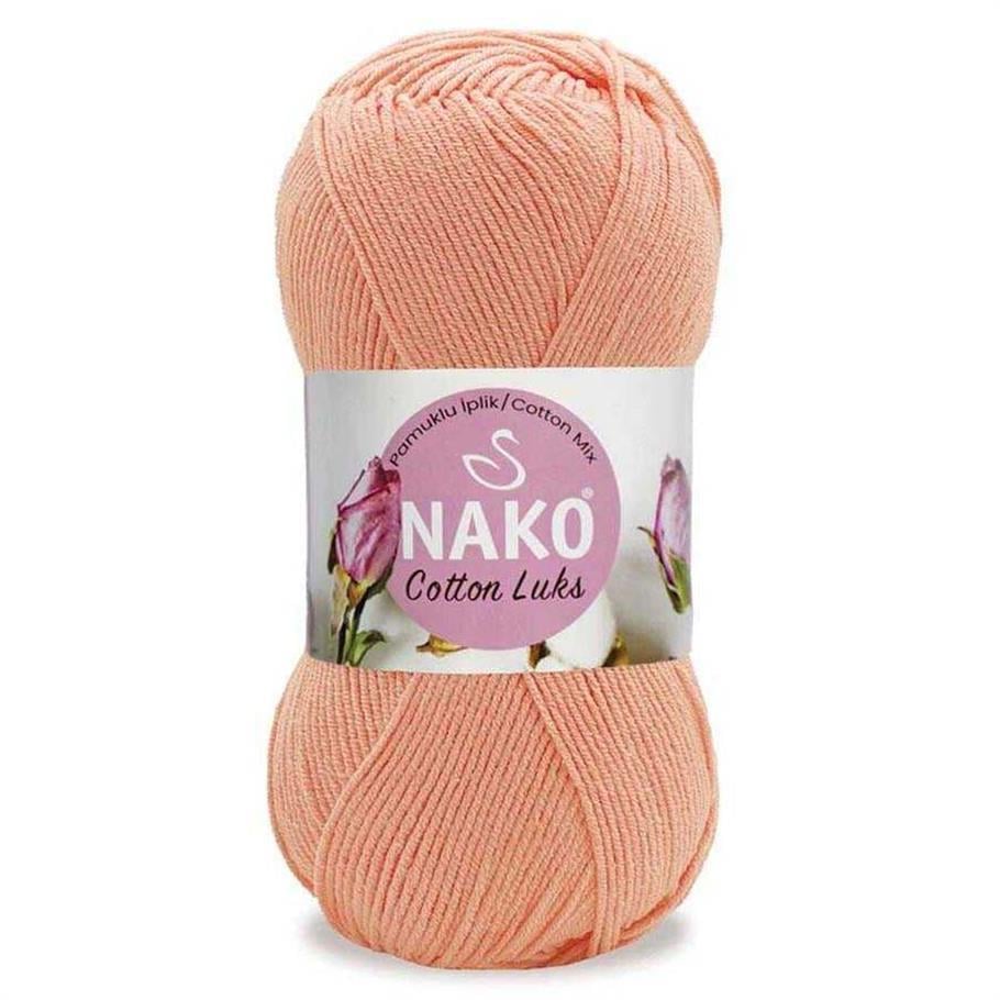 Nako Cotton Luks Yarn 100g 97594 – Soft Cotton Yarn for Knitting, Crochet & Summer Projects