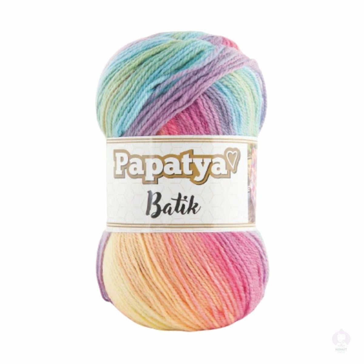 Papatya Batik Yarn 100g 11 – Multicolor Acrylic Yarn for Knitting & Crochet Projects