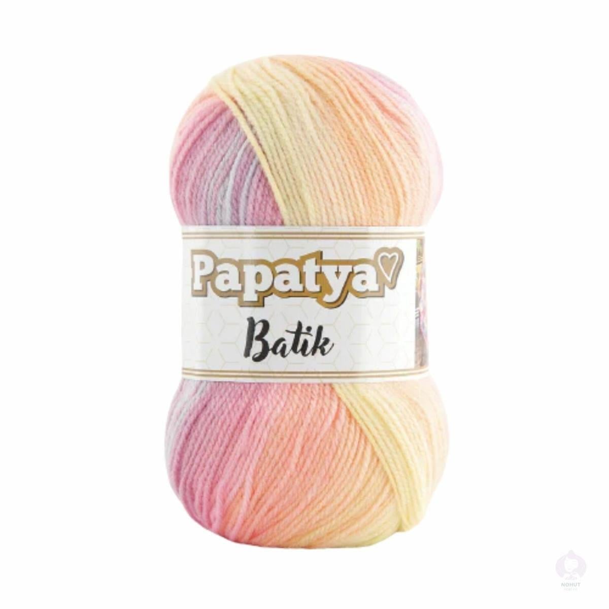 Papatya Batik Yarn 100g 14 – Multicolor Acrylic Yarn for Knitting & Crochet Projects