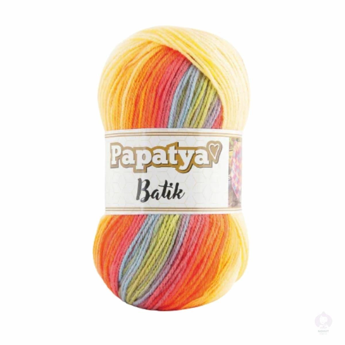 Papatya Batik Yarn 100g 15 – Multicolor Acrylic Yarn for Knitting & Crochet Projects