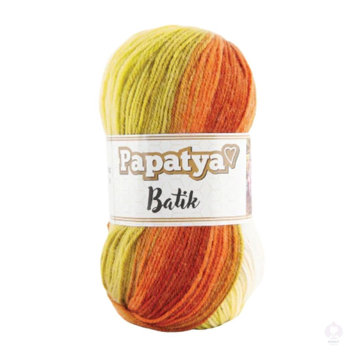 Papatya Batik Yarn 100g 16 – Multicolor Acrylic Yarn for Knitting & Crochet Projects