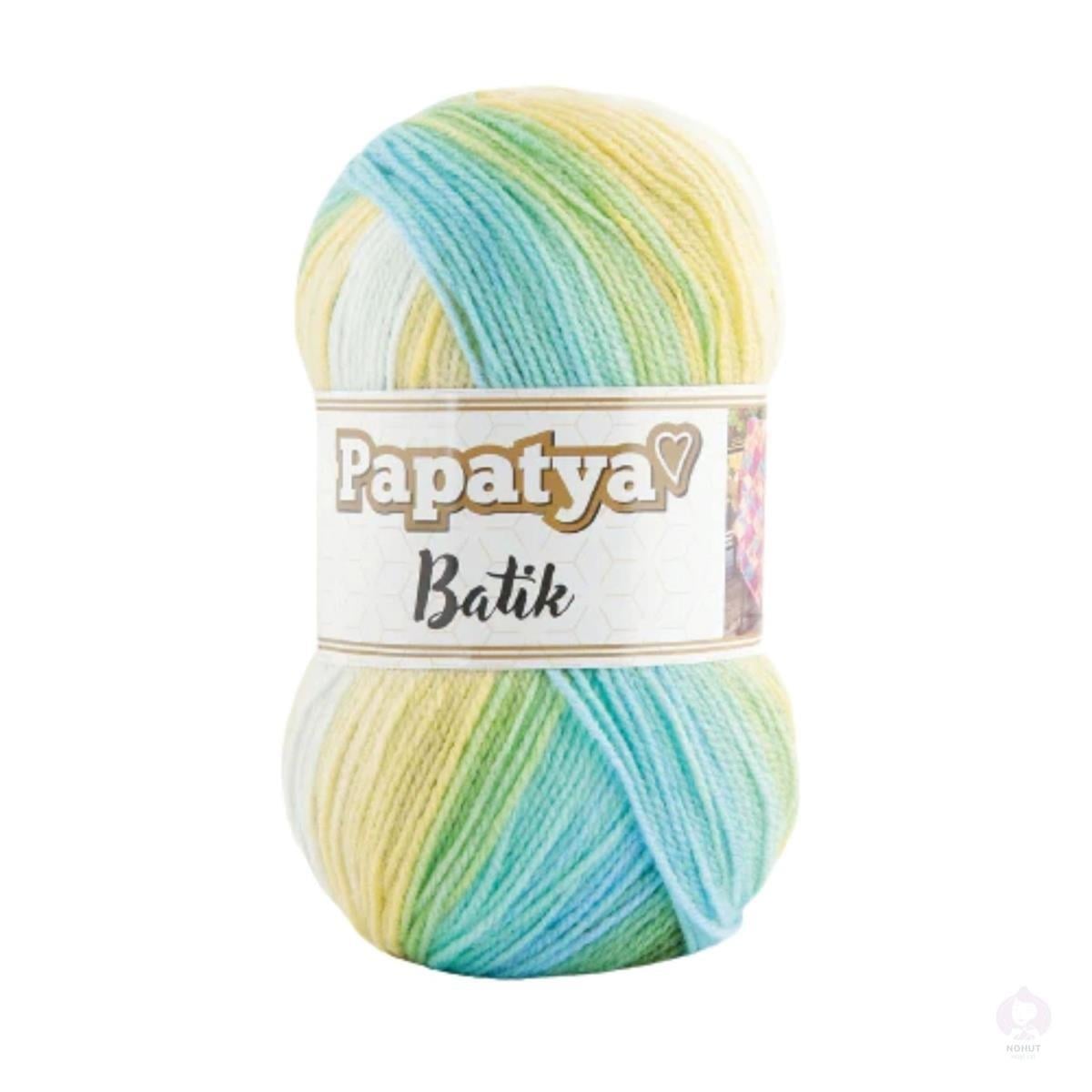 Papatya Batik Yarn 100g 17 – Multicolor Acrylic Yarn for Knitting & Crochet Projects