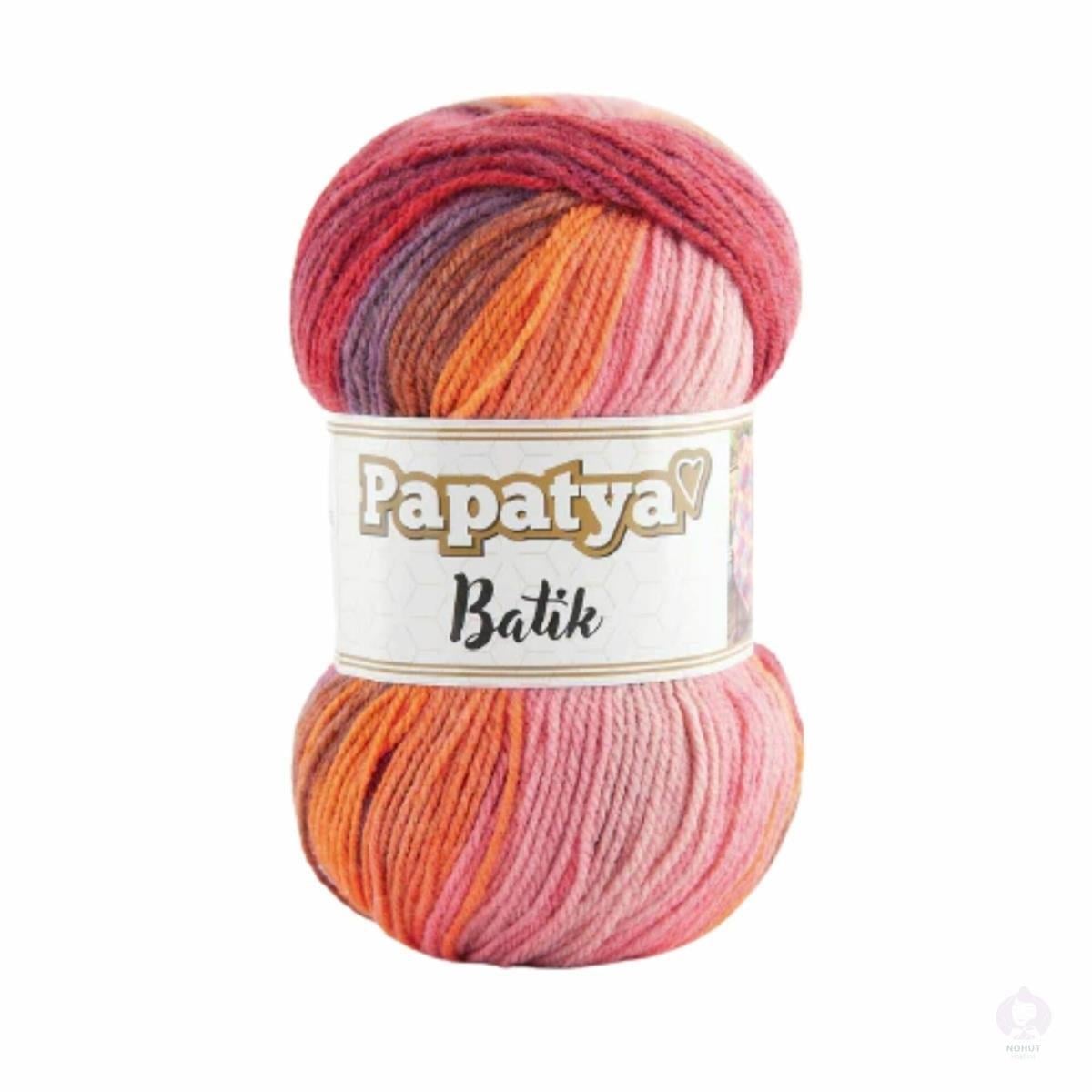 Papatya Batik Yarn 100g 26 – Multicolor Acrylic Yarn for Knitting & Crochet Projects
