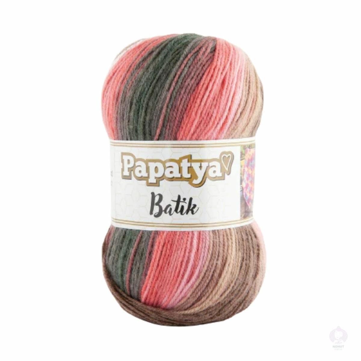 Papatya Batik Yarn 100g 27 – Multicolor Acrylic Yarn for Knitting & Crochet Projects